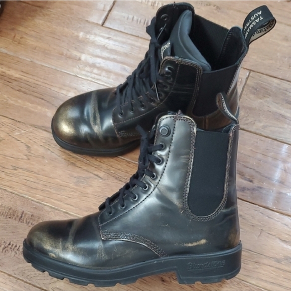 Blundstone Original Lace Up Gold Brush Boots
